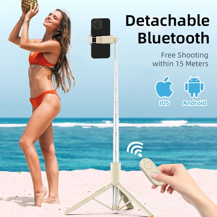 SELFIE STICK STATYW TECH-PROTECT L09S BEŻOWY
