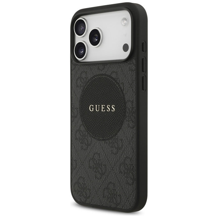 Etui Guess 4G Circle Classic Logo        MagSafe do iPhone 17 Pro Max czarny