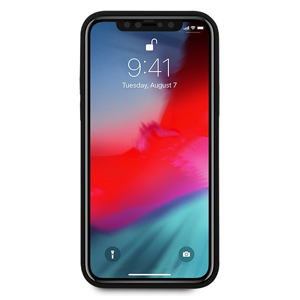 Puzdro gUESS Apple iPhone 12 Pro Max Saffiano GUHCP12LVSATMLRE Červený pevný kufor