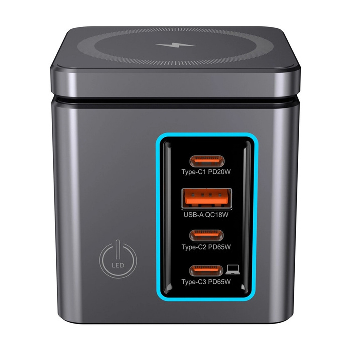 Charger blitzwolf BW-i113 GaN network adapter, USB-A, 3xUSB-C, 105W