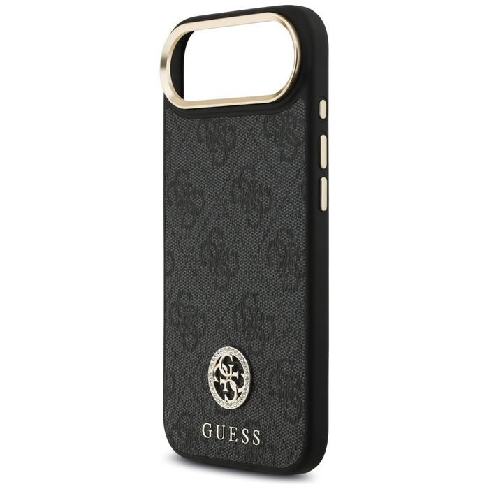 Etui Guess 4G Strass Logo & Big Strap    Metal Buttons MagSafe do iPhone Air czarny