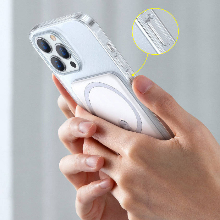 Baseus Magnethülle, Magnetic Phone Case iPhone 13 (6.1 "2021) transparent