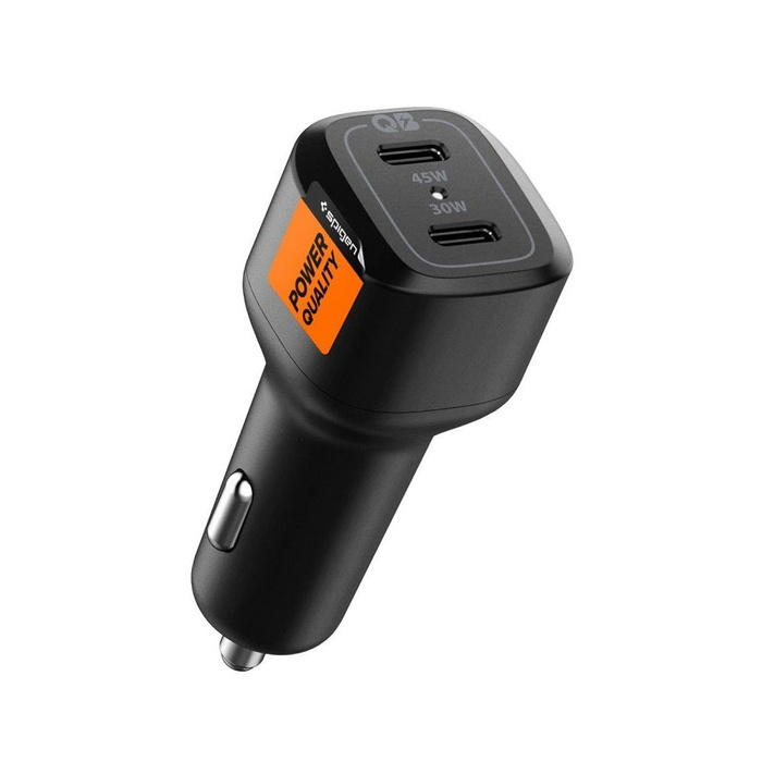 Nabíječka Spigen Pc2200 ARCstanice 2-portová nabíječka do auta Pd75w černá