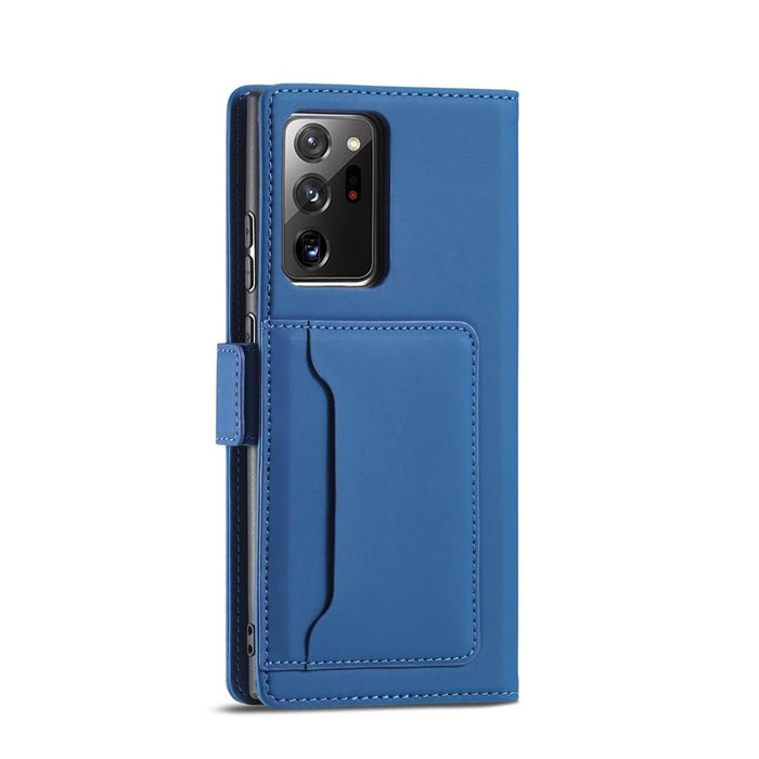 Magnet Card Case Case for Samsung Galaxy S22 Ultra Cover Card Wallet Card Holder Blue