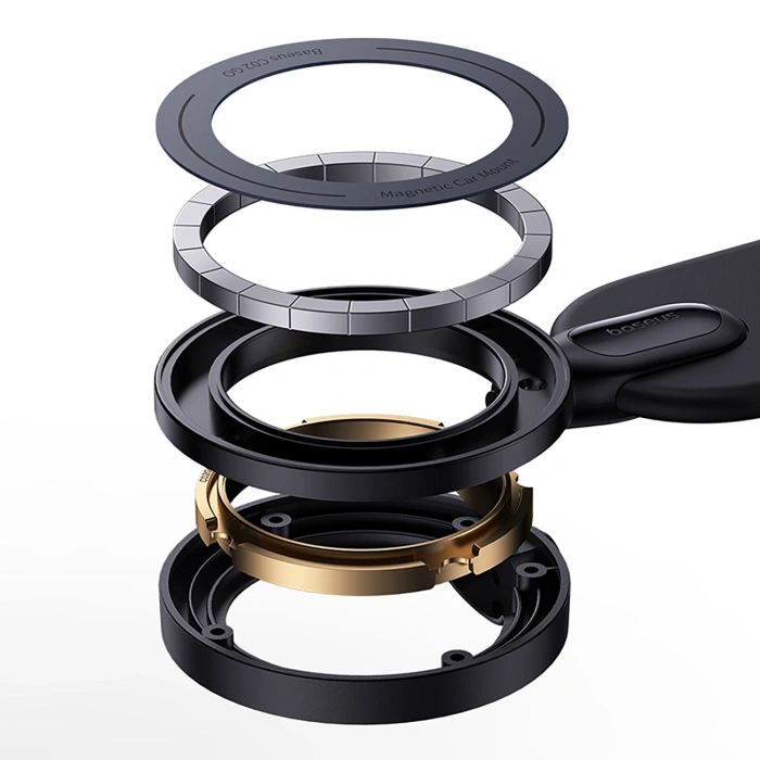 Uchwyt Baseus C02 Go Series na deskę rozdzielczą kompatybilny z MagSafe - czarny