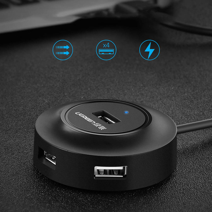 Ugreen HUB 4v1 4xUSB-A 2.0 480Mb/s 1m bílý (CR106)