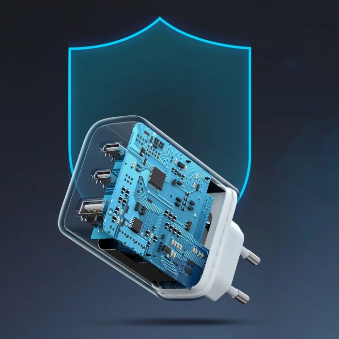 Ugreen Schnellladegerät 2x USB Typ C / USB 65W PD3.0, QC3.0/4.0+ weiß (CD275)