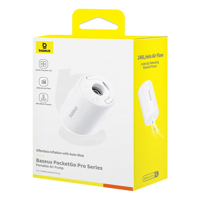 Baseus kompresor PocketGo Pro Series Portable Air Pump Stellar White