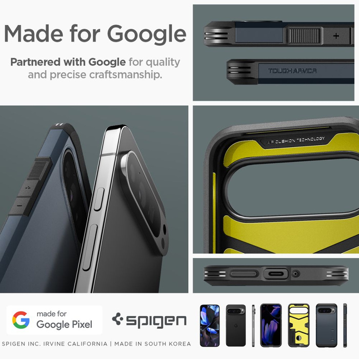 Spigen Tough Armor GOOGLE PIXEL 9 PRO XL METAL SLATE
