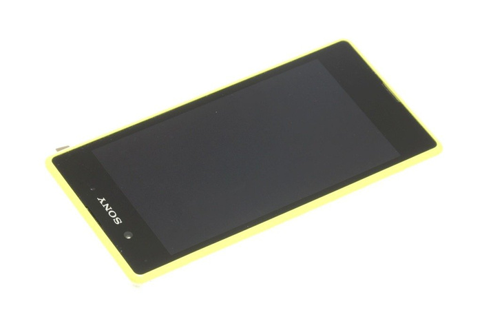 SONY Xperia E3 Grade B Originálny dotykový LCD displej žltý