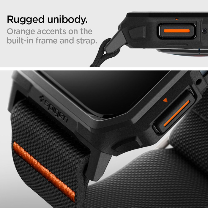 Case Spigen LITE FIT "PRO" Apple Watch 4 / 5 / 6 / 7 / 8 / 9 / SE (44 / 45 MM) MATTE BLACK