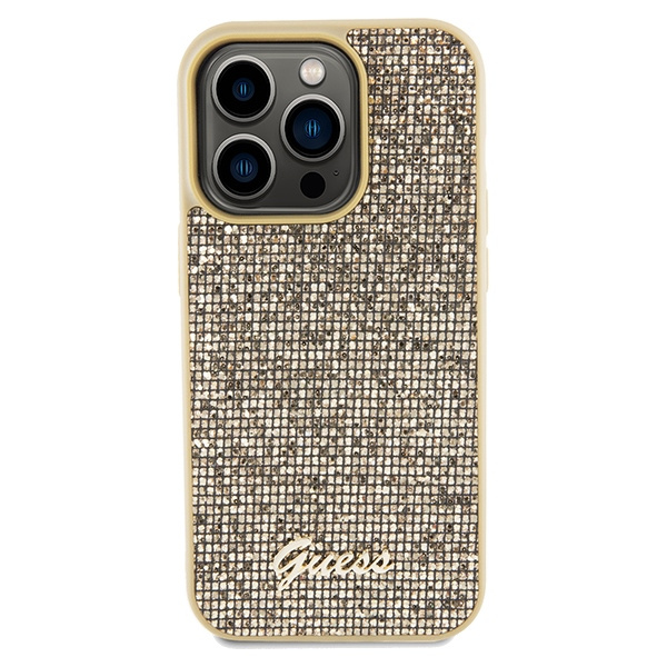 Etui Guess GUHCP14XPMSDGSD iPhone 14 Pro Max 6.7" złoty/gold hardcase Disco Metal Script Case