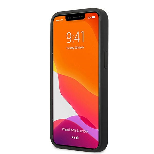 Čierne pevné puzdro MERCEDES Apple iPhone 13 Mini Puzdro perforované puzdro