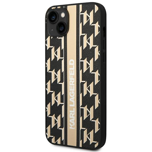 Karl Lagerfeld KLHCP14SPGKLSKW iPhone 14 6,1" hartcase braun/braun Monogram Stripe
