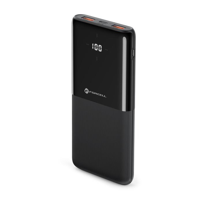 FORCELL F-ENERGY P10k1 powerbank PD QC3.0 3A 20W 10 000 mAh czarny