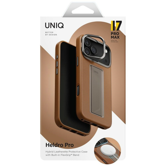 Etui UNIQ Heldro Pro do iPhone 17 Pro    Max Magclick Charging karmel