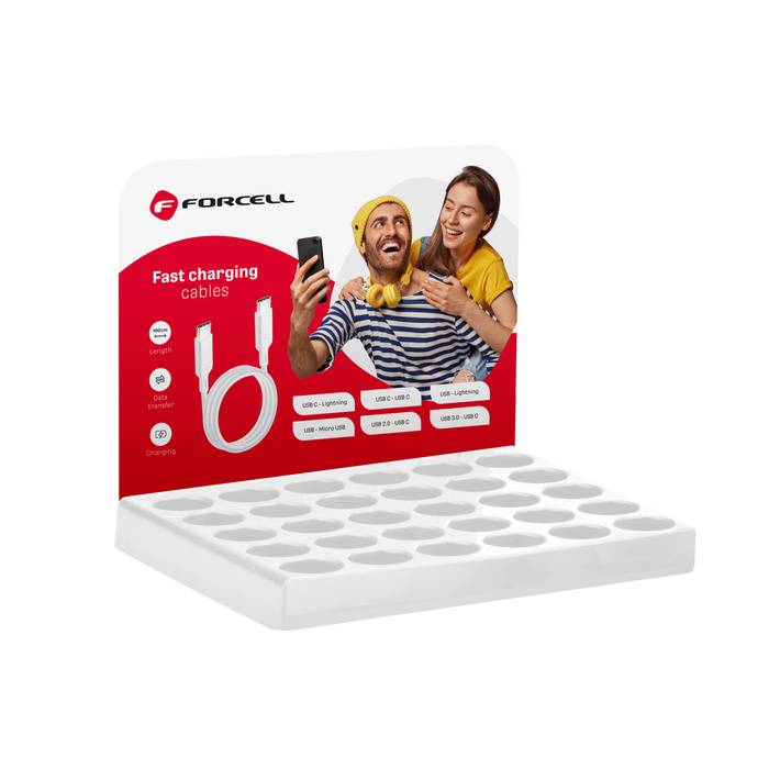 Stand na kable w tubach Forcell 30 miejsc D336 + logo