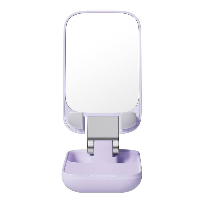 Supporto per telefono regolabile Baseus Seashell Series con specchio - viola