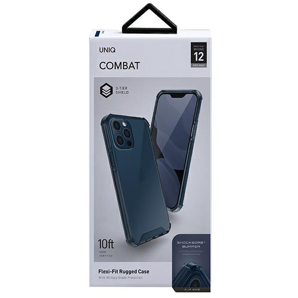 Uniq pouzdro Combat iPhone 12 Pro Max 6,7&quot; modrá / námořní modrá