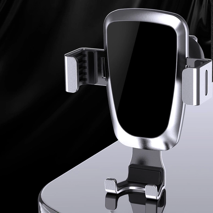 Gravity Smartphone Autohalterung für Lüftungsgitter silber (YC08)