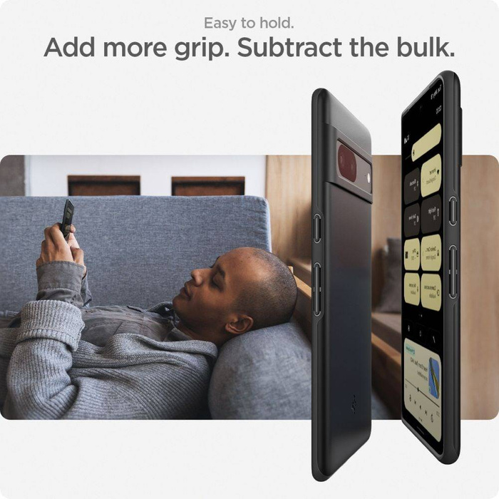 Spigen Thin Fit GOOGLE PIXEL 7 Case BLACK