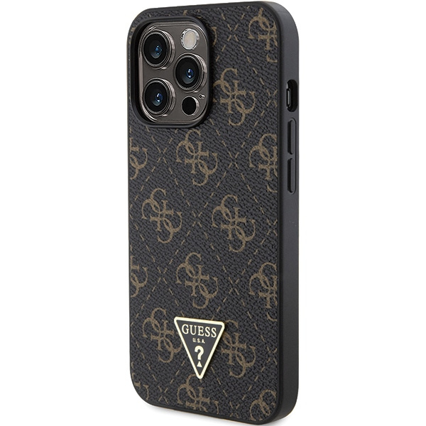 Etui Guess GUHCP13LPG4GPK iPhone 13 Pro / 13 6.1" czarny/black hardcase 4G Triangle Metal Logo Case