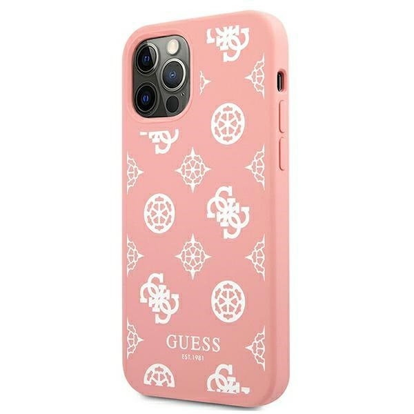 Cover GUESS Apple iPhone 12 Pro Max Peony Collection Pink Hardcase