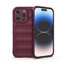 Obal Magic Shield Case Obal Pro iPhone 14 Pro Flexibilní pancéřový kryt Burgundy Case