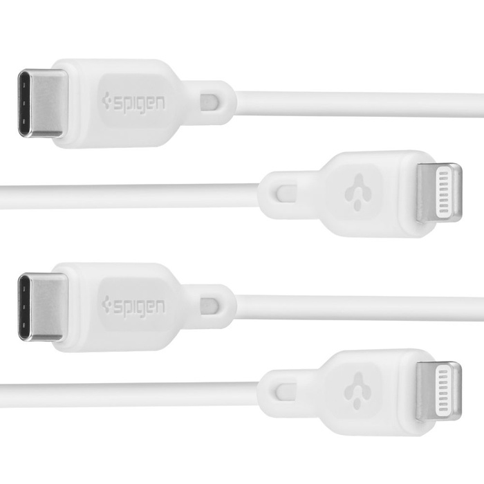 Cable Spigen DURASYNC MFI LIGHTING CABLE 2-PACK 100CM WHITE