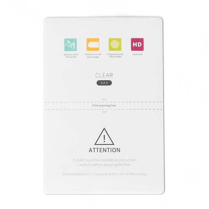 50 pcs. Screen Protector Self-healing hydrogel for plotter cutting (18cm x 12cm)