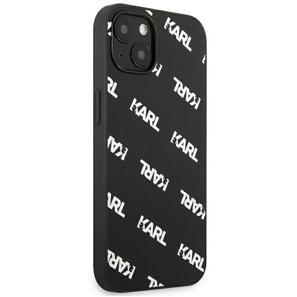 Hülle KARL LAGERFELD Apple iPhone 13 Mini Allover Schwarz Hartcase