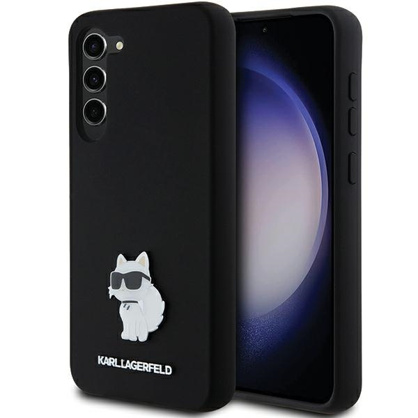 Etui Karl Lagerfeld KLHCS23MSMHCNPK Galaxy S23+ S916 czarny/black hardcase Silicone Choupette Metal Pin