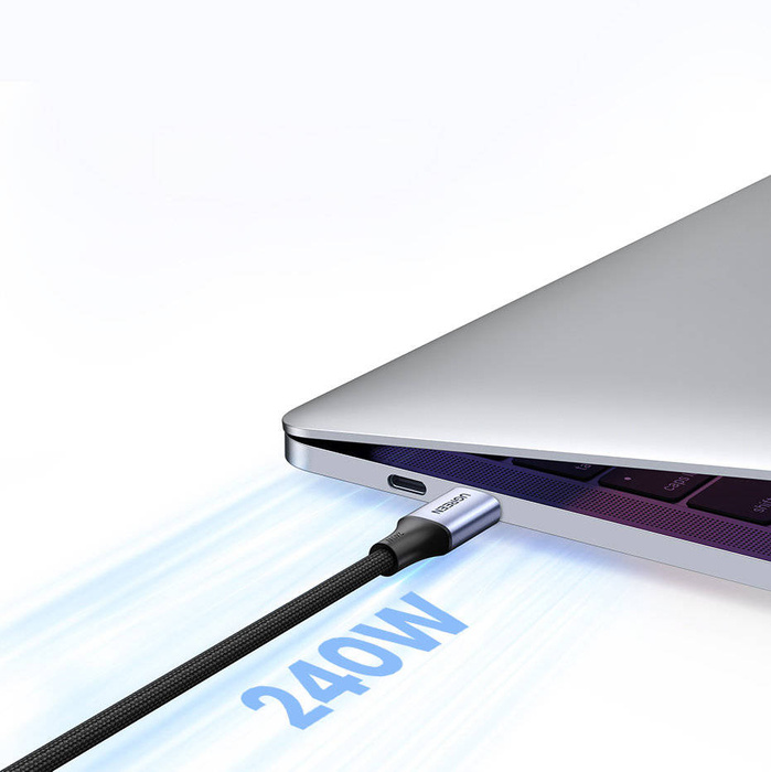 Cavo Ugreen Cavo USB Tipo C - USB Tipo C Alimentazione 240W 5A 2m grigio (90440 US535)