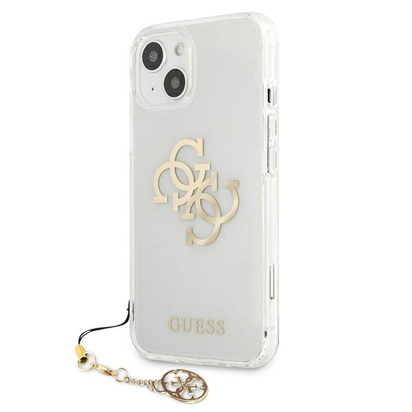  GUESS   13 Mini 4G Gold Charms Collection Clear Hardcase