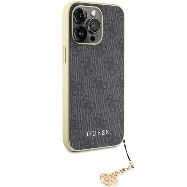 Guess GUHCP15XGF4GGR iPhone 15 Pro Max 6.7" gris/gris durocase 4G Charms Collection