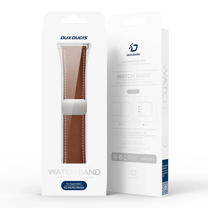 Dux Ducis Ya Armband für Apple Watch 42 / 44 / 45 / 49 mm – braun