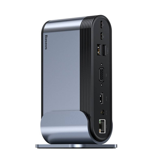 BASEUS Working Station HUB USB-C 16in1 Docking Station Grigio