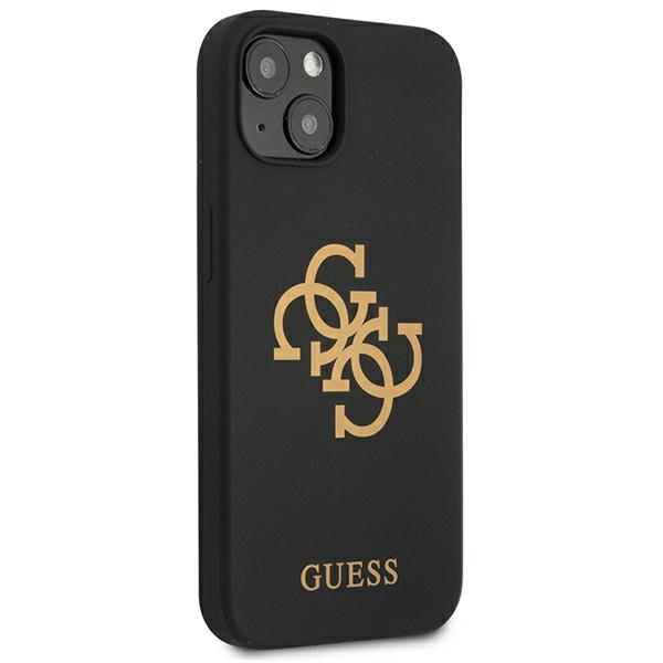 Funda GUESS Apple iPhone 13 Mini Silicone 4G Logo Black Hardcase
