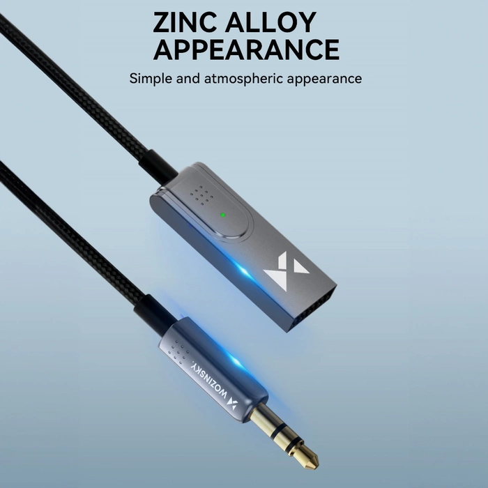 Wozinsky WTODB Bluetooth 5.3 Audioadapter / AUX-Audioempfänger