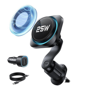 ESR OMNILOCK CRYOBOOST MagNETIC MagSafe VENT CAR MOUNT WIRLESSS LADEGERÄT QI2.2 25W SCHWARZ