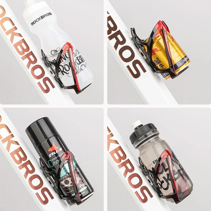 Rockbros FK338 Fahrradhalter für Wasserflasche – Schwarz und Rot