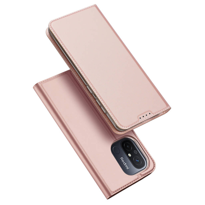 Pouzdro Dux Ducis Skin Pro pro Xiaomi Redmi 11A / Poco C55 / Redmi 12C Cover Flip Card Wallet Stand Pink