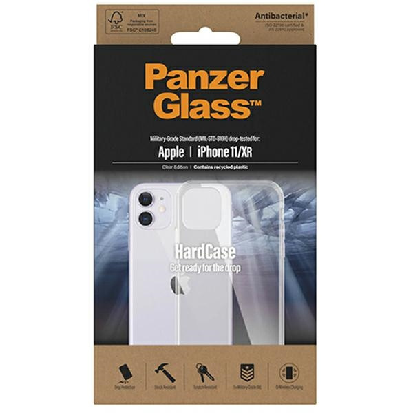 Obal PanzerGlass čiréCase iPhone 11/Xr Antibakteriální Vojenská kvalita čirá 0426 Case