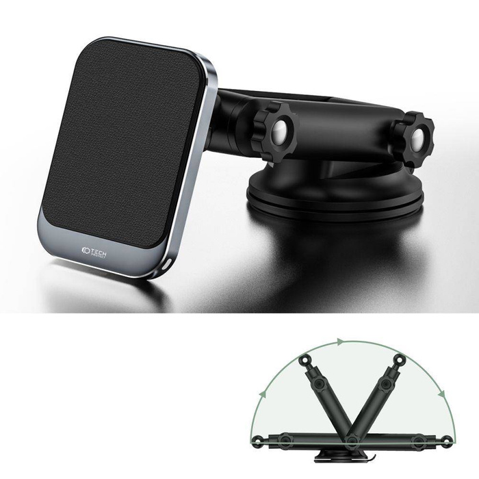 TECH-PROTECT MM15W-V2 MagNETIC MagSafe DASHBOARD CAR MOUNT WIRELESS CHARGER 15W BLACK