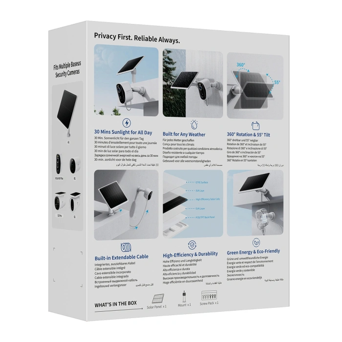 Panel fotowoltaiczny Baseus Security A1 - biały