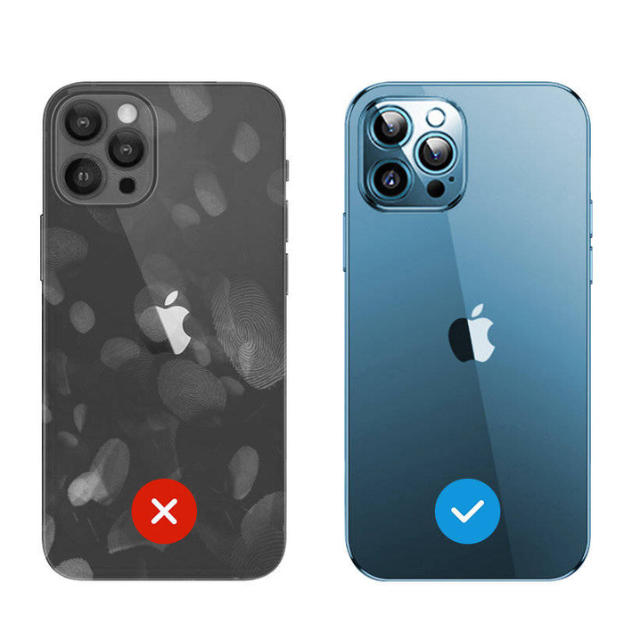 Joyroom Chery Mirror Case Cover per iPhone 13 Pro Cornice Metallica Argento (JR-BP908 argento)