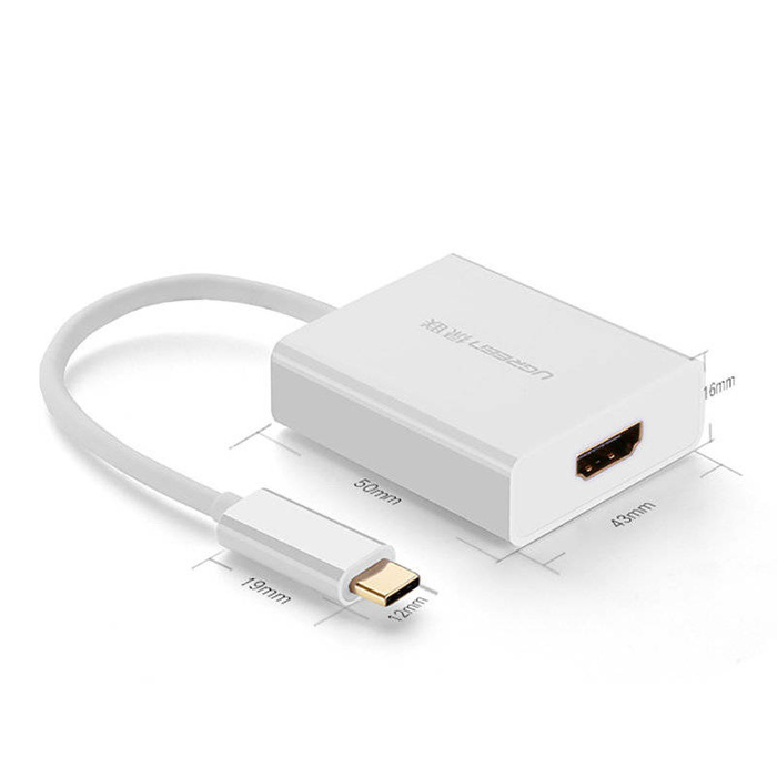 Ugreen USB Typ C (männlich) - HDMI (weiblich) weiß (40273)