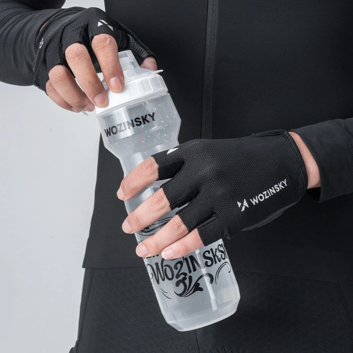 Rękawiczki rowerowe Wozinsky WRR-01L rozmiar L - czarne