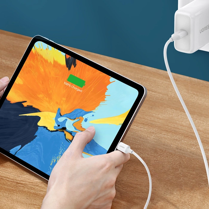 Câble USB-C vers USB-C UGREEN US264, 60W, 0.5m (blanc)