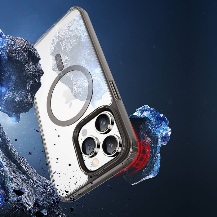 Coque Dux Ducis Clin2 pour iPhone 14 Pro Max magnétique MagSafe cover bleu